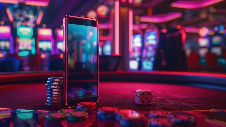 Kontrol taruhan Infinite Blackjack menampilkan opsi Hit, Stand, Double Down, dan tombol Split